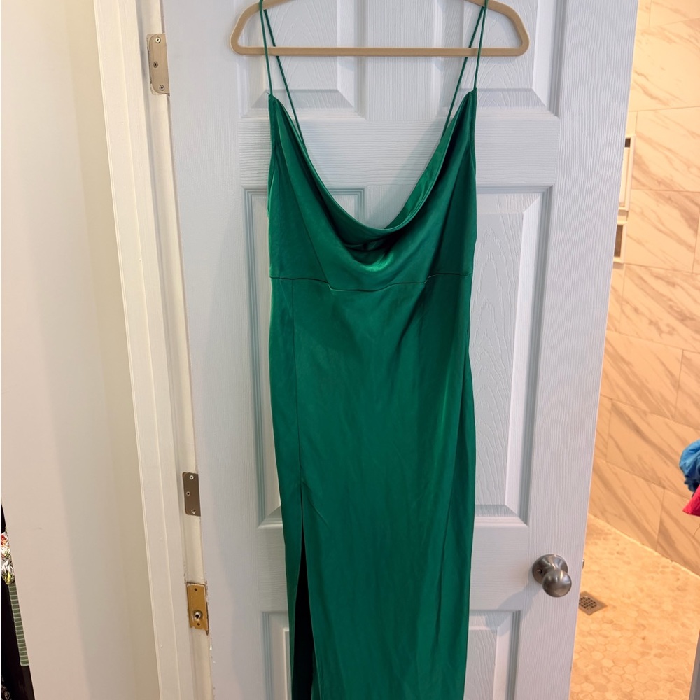 Lioness Emerald Green Cowl Neck Maxi Dress